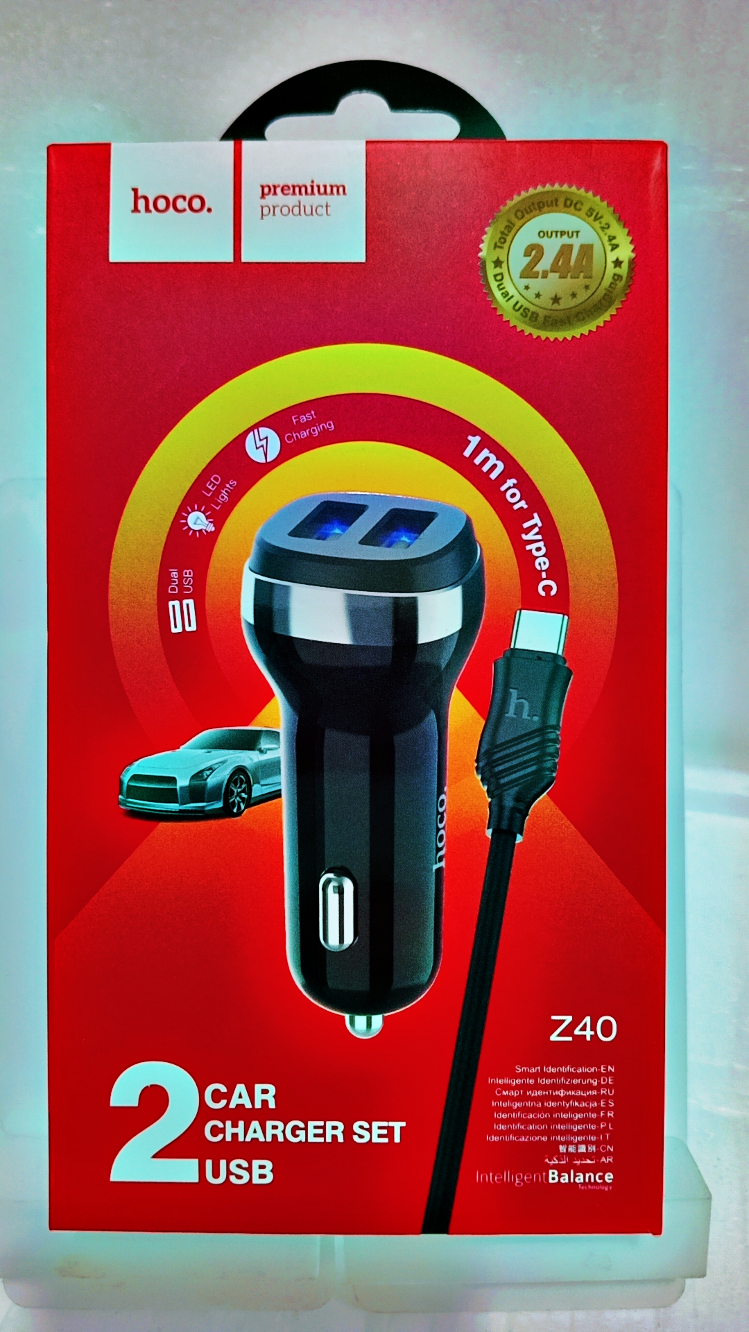 Hoco Chargeur Auto Type C Z40