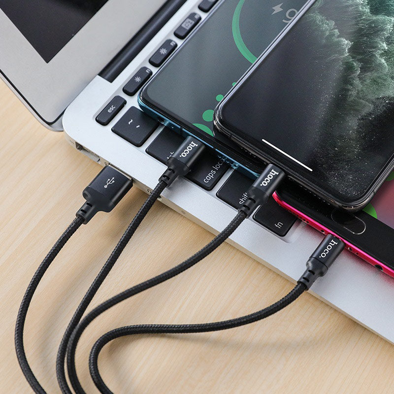 Hoco Cable 3In1 2.4A X14